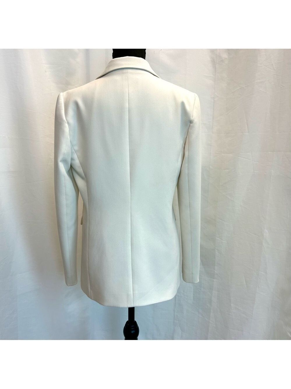 Banana republic white tailored single breasted blazer Sz 6 professional business - Picture 3 of 12
